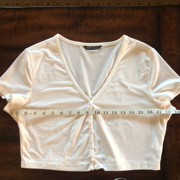 SOLD! - Shein White Crop top XL - Picture 5 of 6